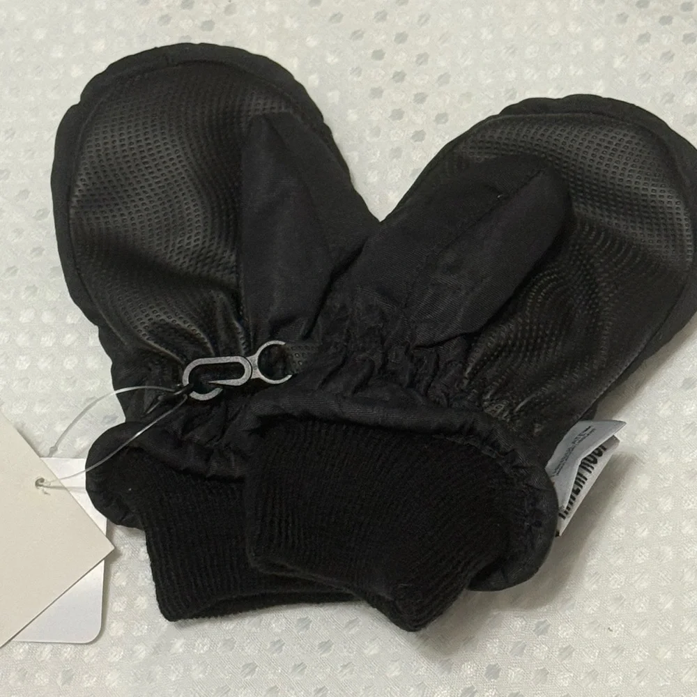 N’Ice Caps Black Waterproof Infant Mittens